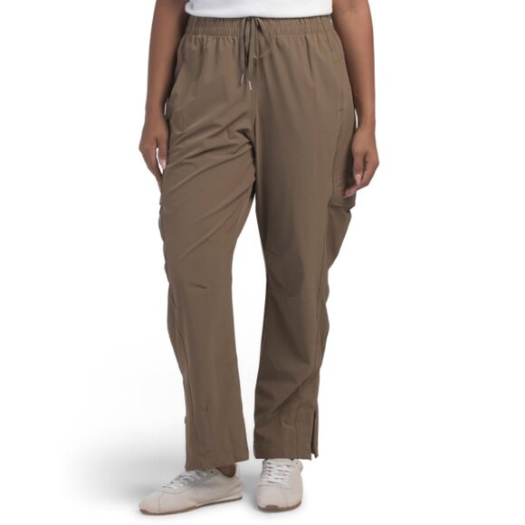LAYER 8 Tan Woven Hike Pants With Pockets - Picture 1 of 2